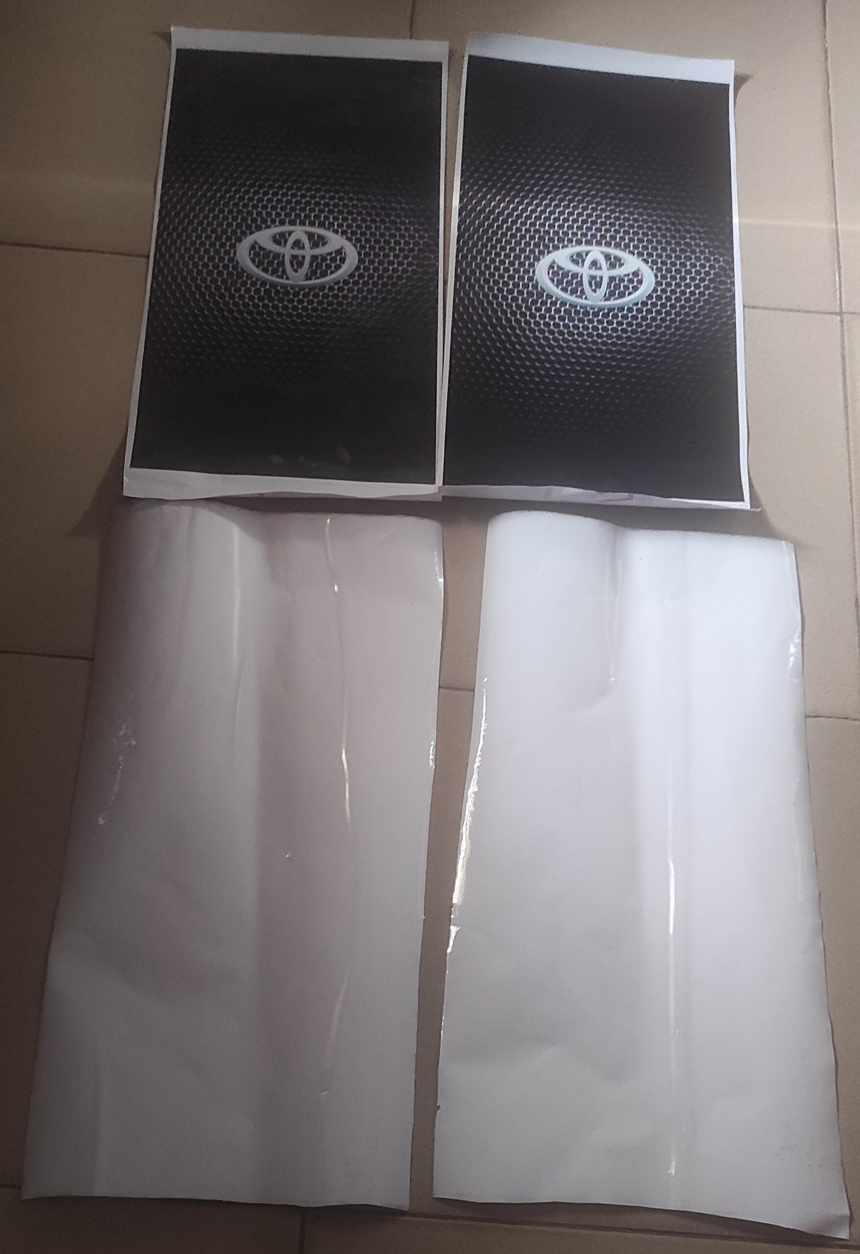 YOU WILL RECEIVE SOMETHING LIKE WHAT IS SHOWN ON THIS PICTURE BASED ON YOUR CHOSEN DESIGN. IT IS A SELF-ADHESIVE STICKER. PLEASE TAKE NOTE OF THIS BEFORE PLACING AN ORDER.